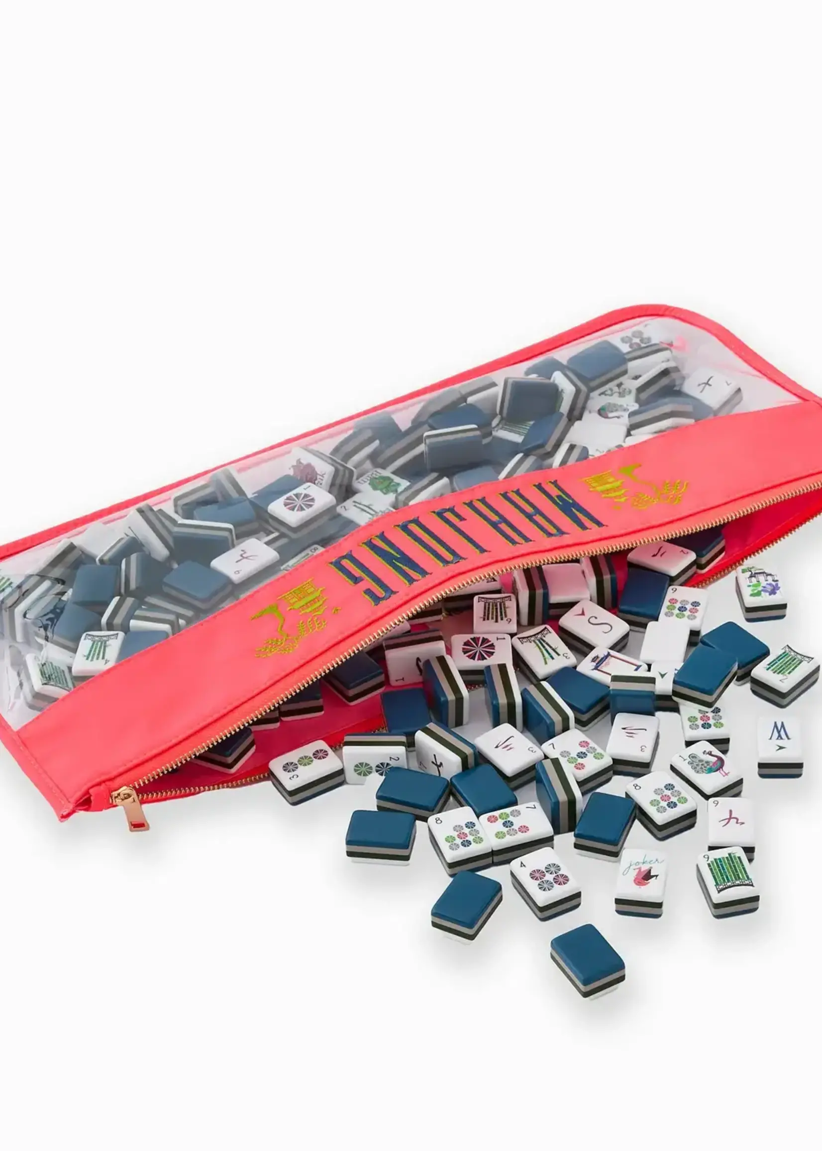 Oh My Mahjong Hot Coral Pagoda Mahjong Bag