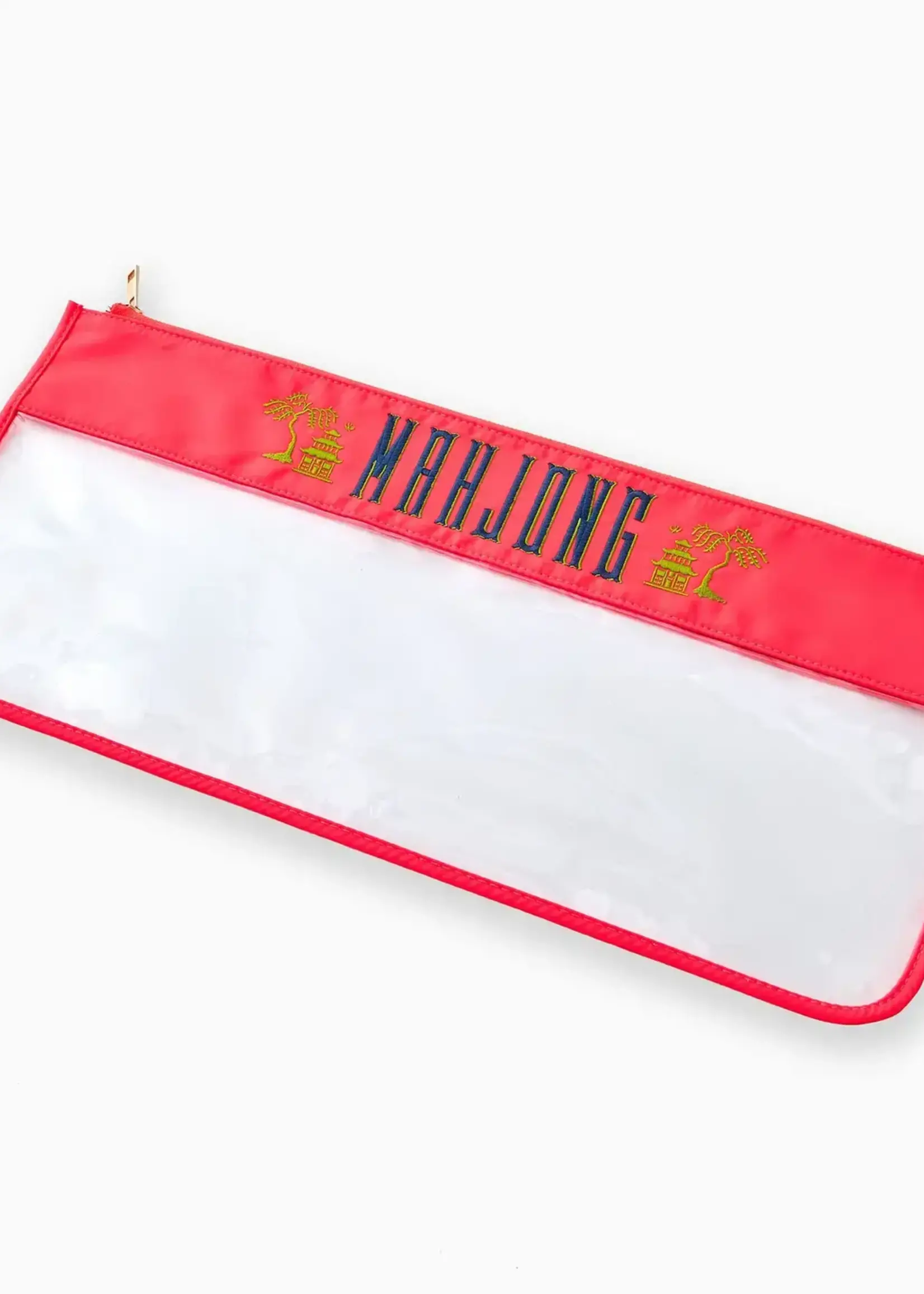 Oh My Mahjong Hot Coral Pagoda Mahjong Bag