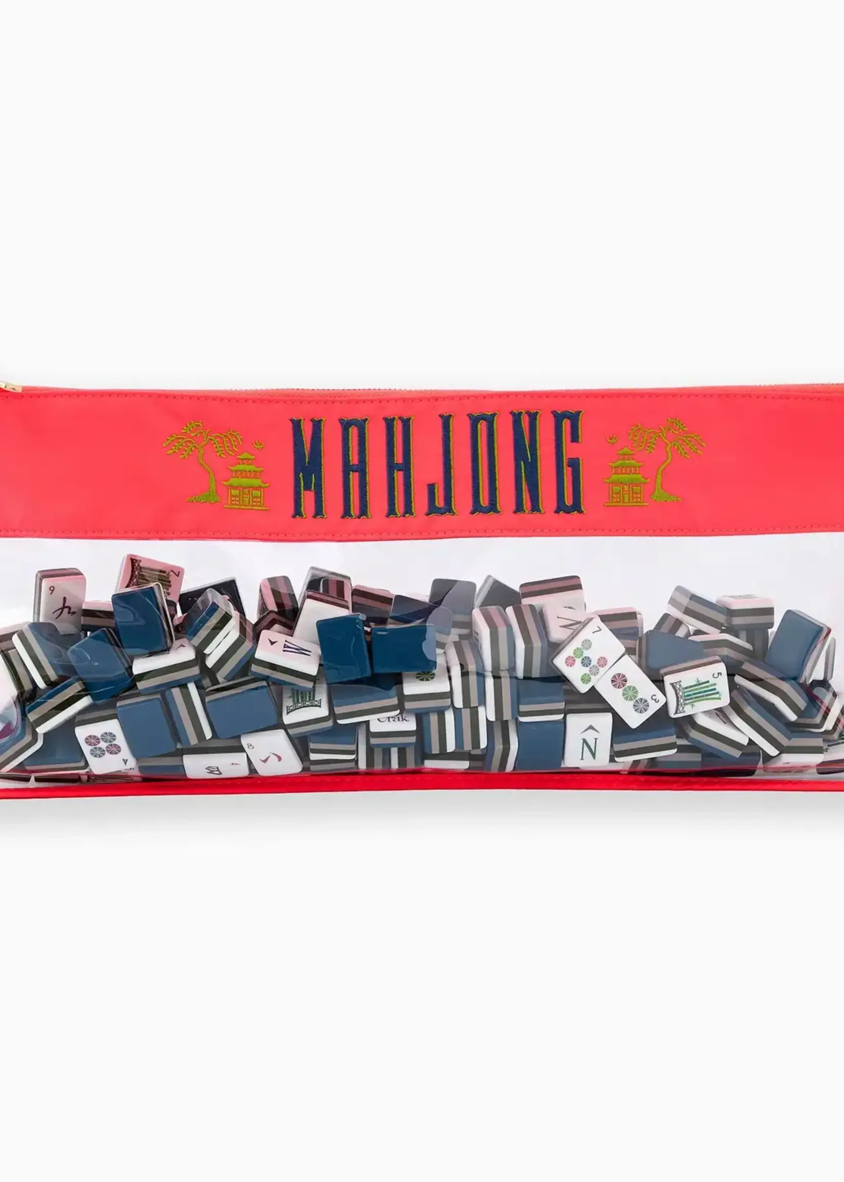 Oh My Mahjong Hot Coral Pagoda Mahjong Bag