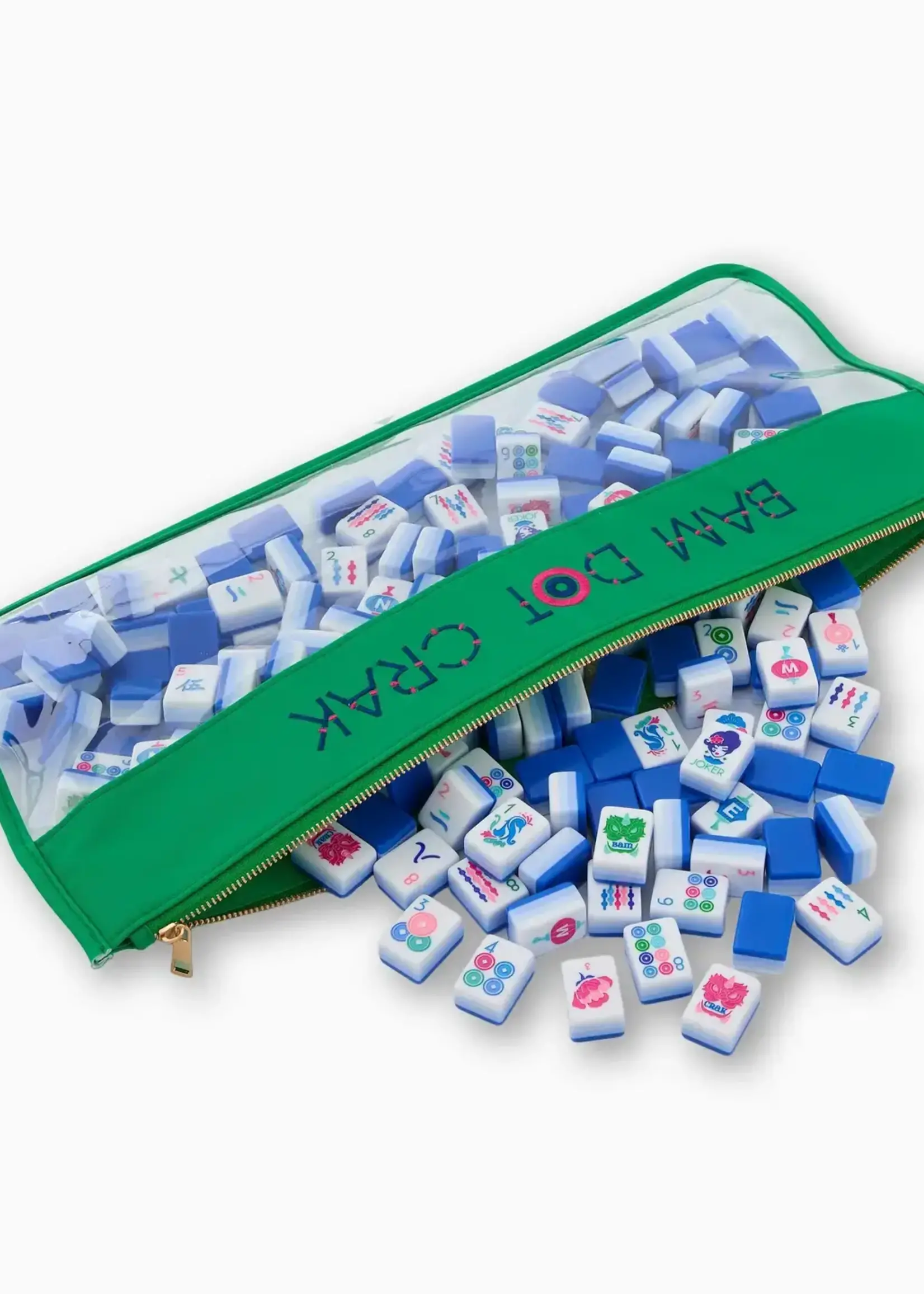 Oh My Mahjong Kelly Green Bam Dot Crak Bag