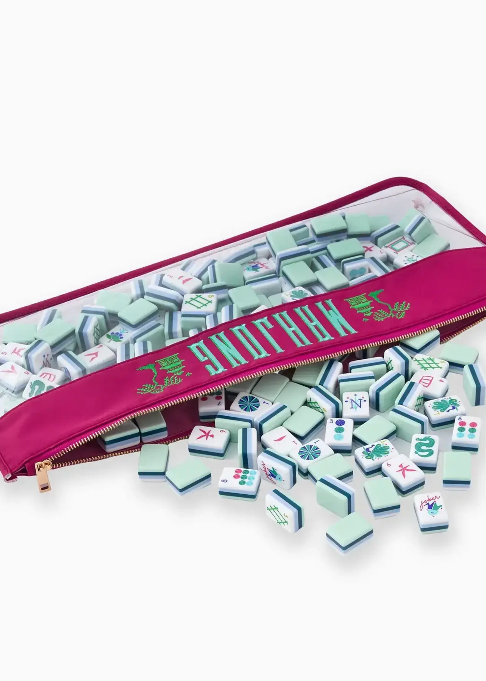 Oh My Mahjong Magenta Pagoda Mahjong Bag