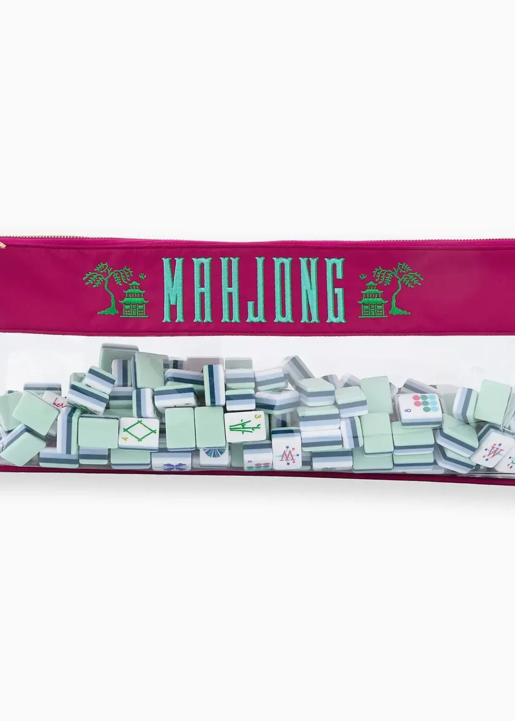Oh My Mahjong Magenta Pagoda Mahjong Bag