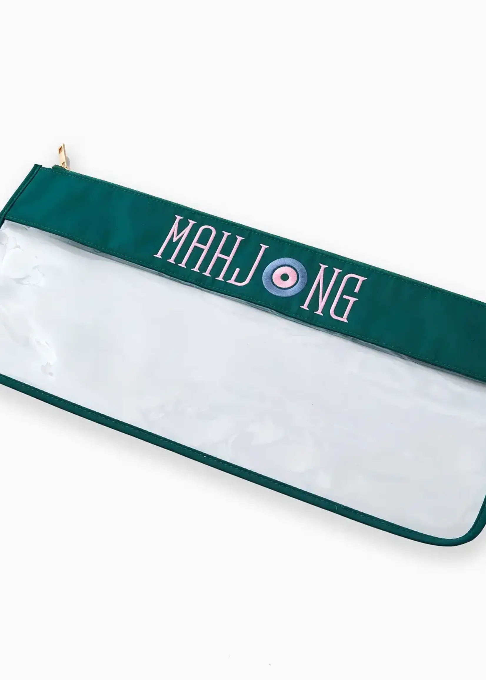 Oh My Mahjong Teal Mahjong Bag