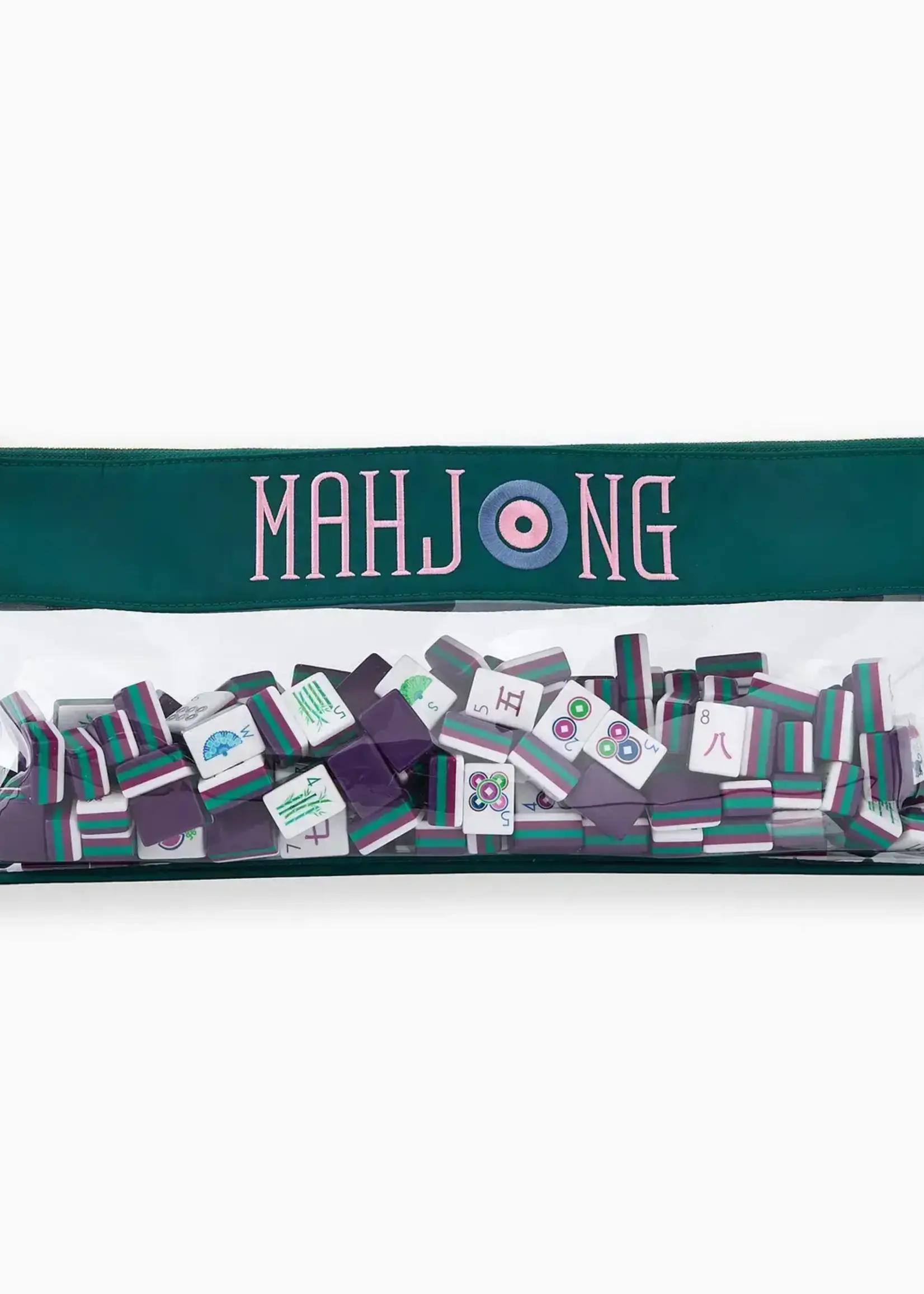 Oh My Mahjong Teal Mahjong Bag