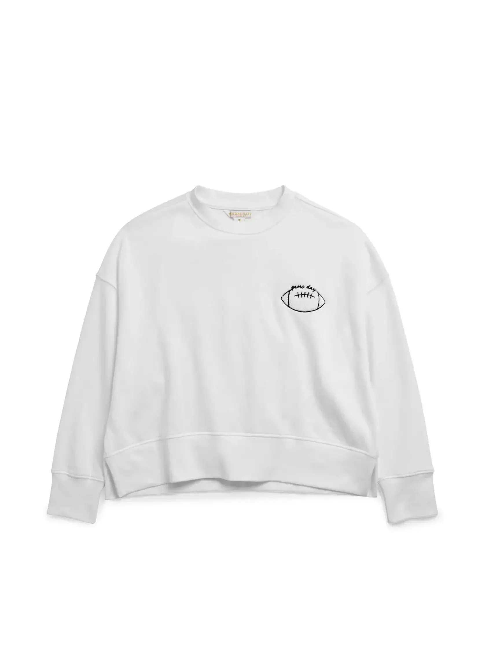 Shiraleah Shiraleah "Tailgate" Relaxed Sweatshirt – White