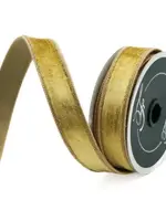 Farrisilk Velvet Ribbon | Platinum 1" x 10 Yards | Craft, Gift Wrap & DIY Ribbon