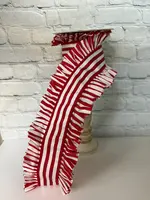 Farrisilk Farrisilk Candy Wrap Ruffle Ribbon – 4.5" x 5 Yards – Decorative Craft & Gift Ribbon