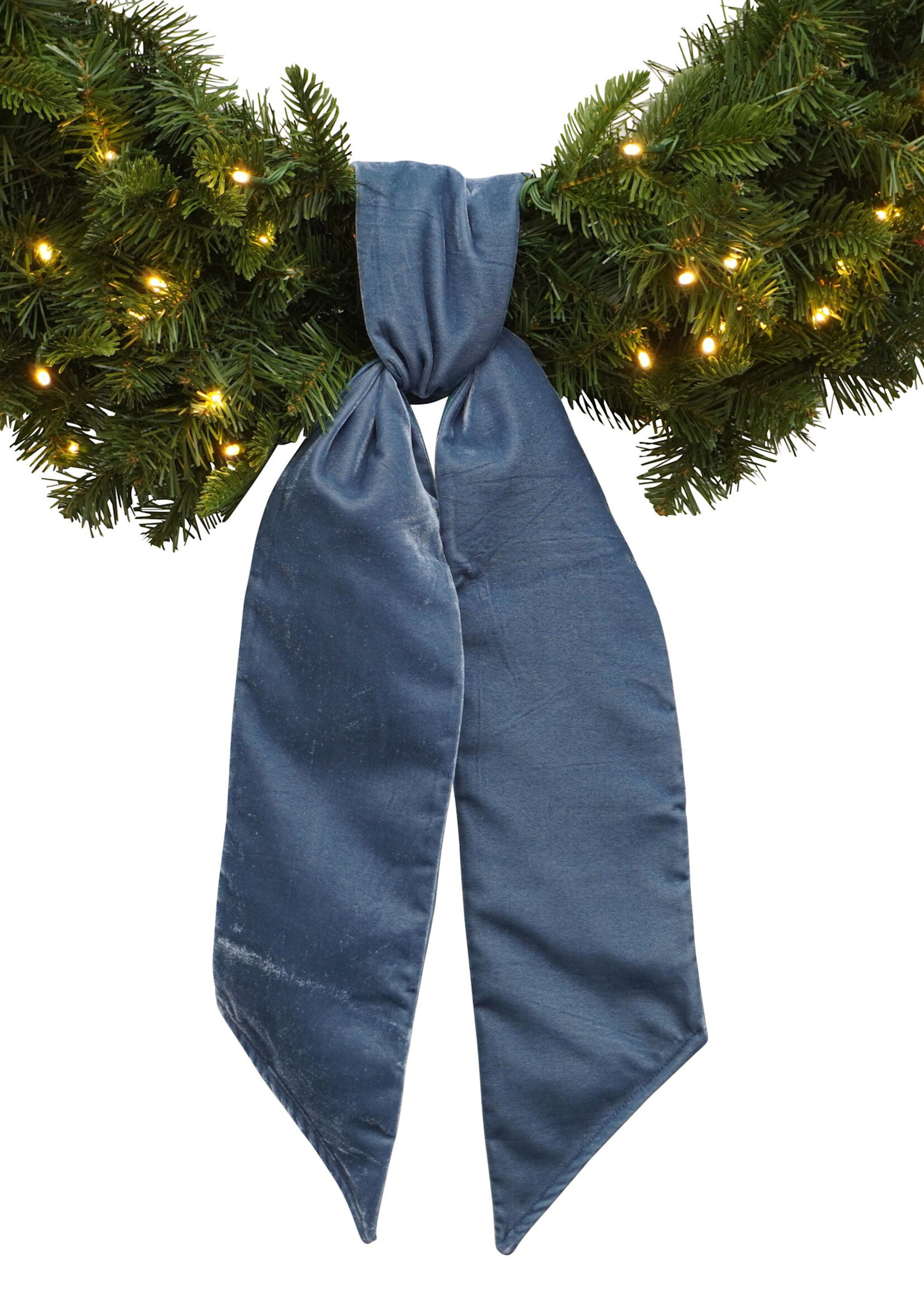 Farrisilk Farrisilk Wreath Sash with Velvet Bow – Elegant Door Decoration Accent
