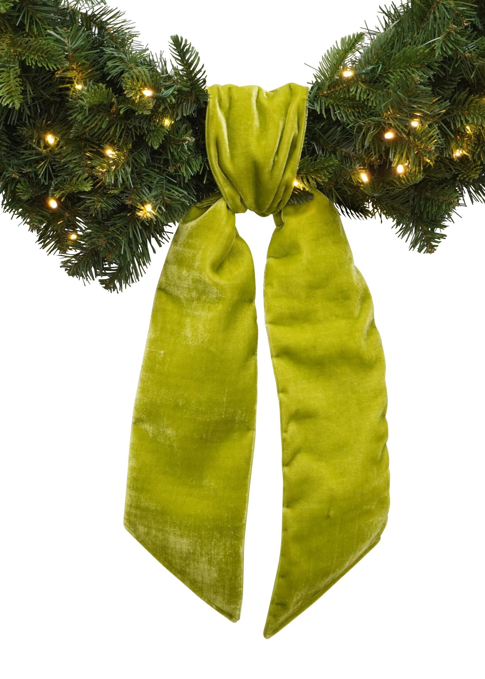 Farrisilk Farrisilk Wreath Sash with Velvet Bow – Elegant Door Decoration Accent