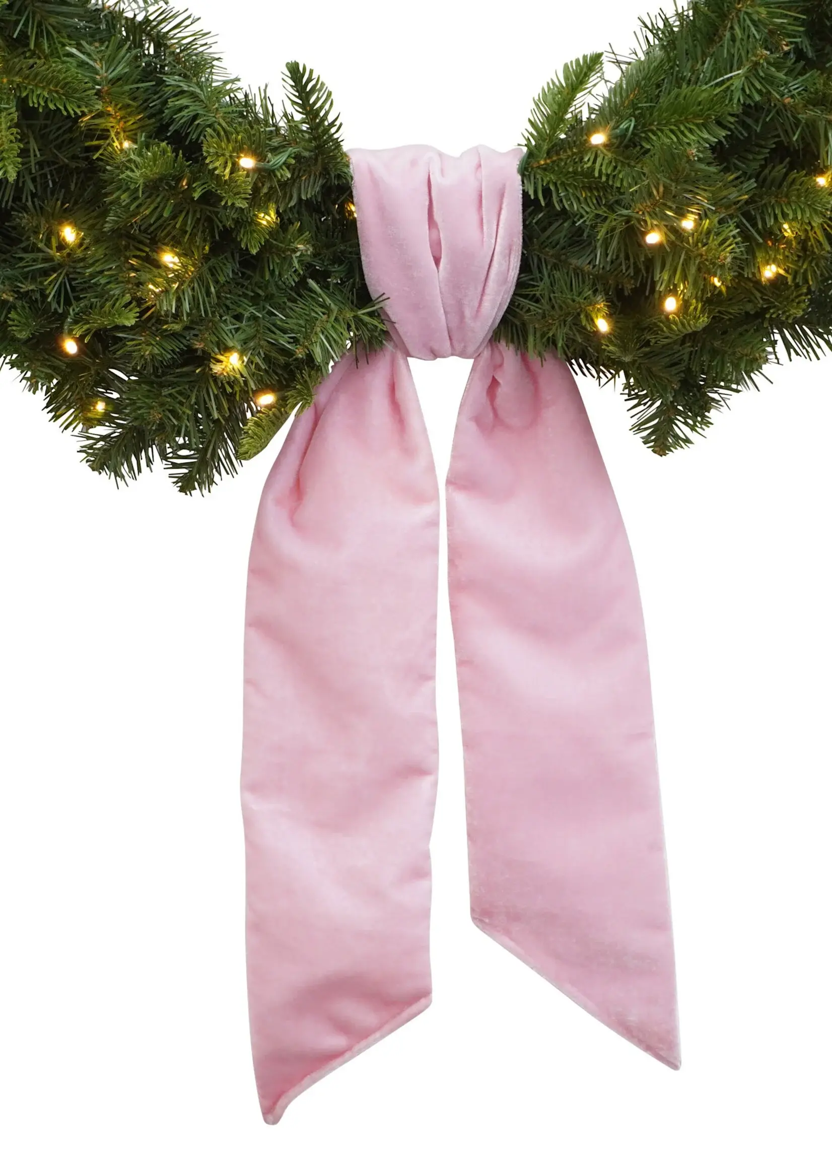Farrisilk Farrisilk Wreath Sash with Velvet Bow – Elegant Door Decoration Accent