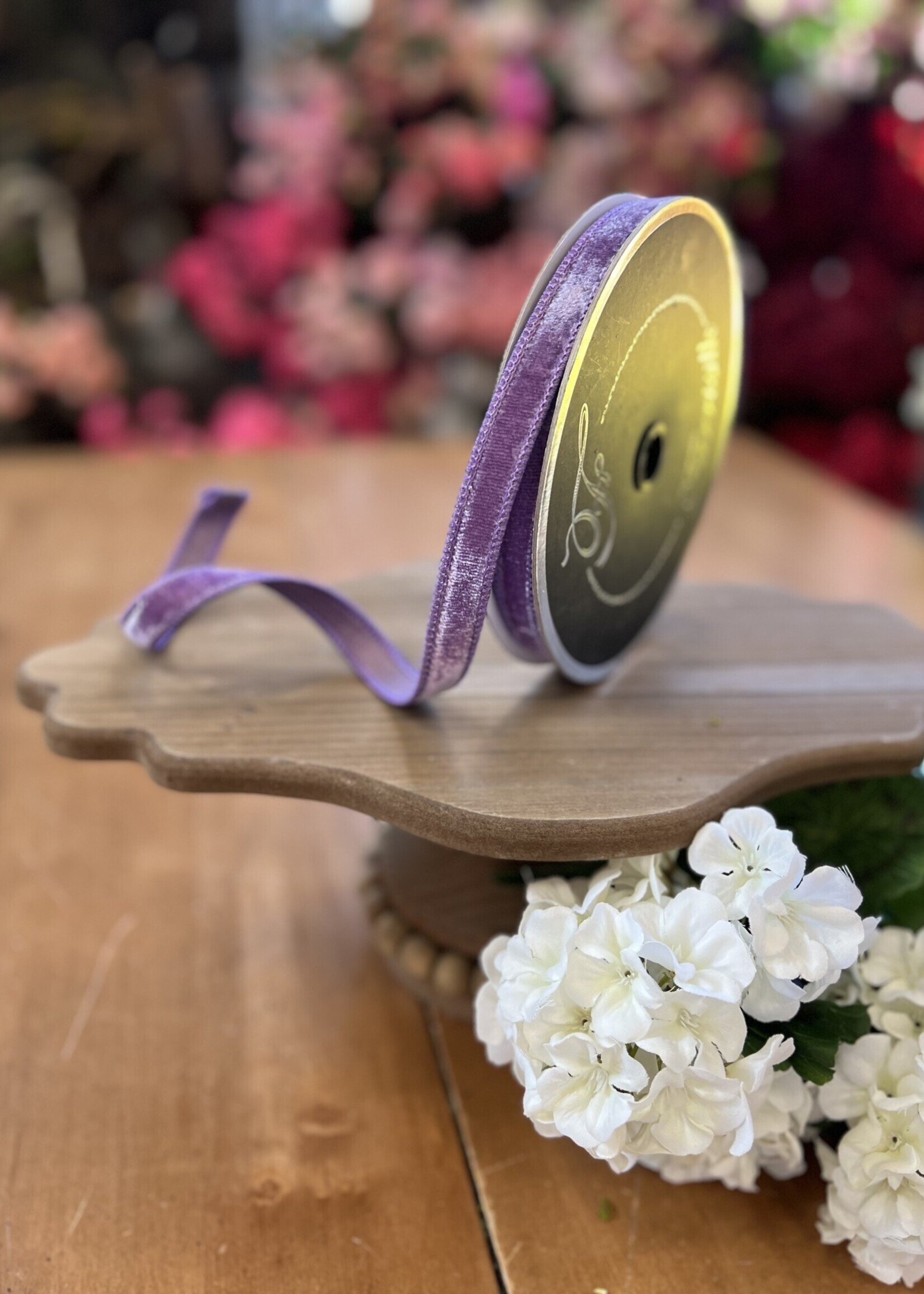 Farrisilk Farrisilk Velvet Luster Ribbon – 0.75" x 10 Yards – Decorative Craft & Gift Ribbon