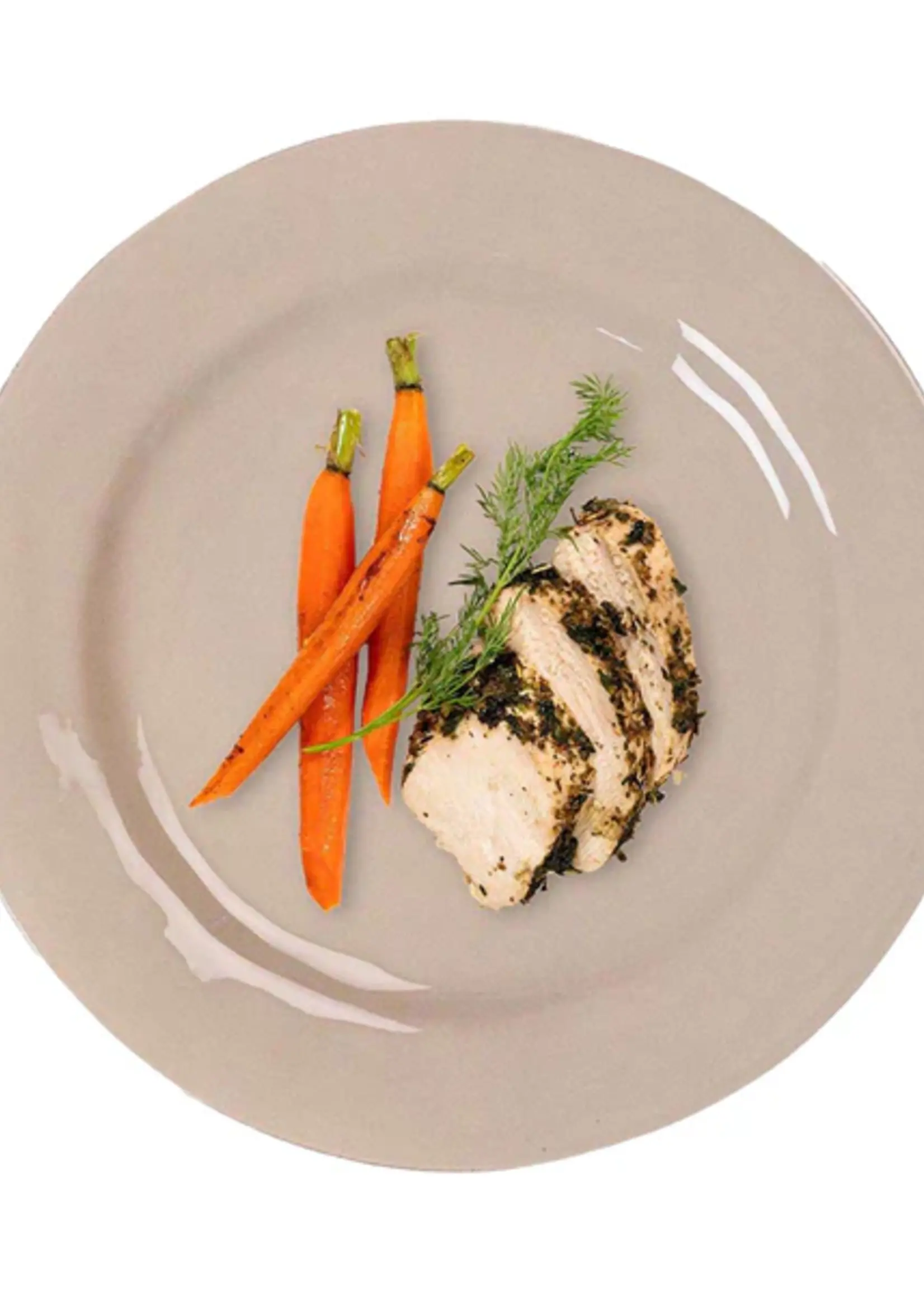 Juliska Juliska Puro Dinner Plate – Taupe – Stoneware Ceramic