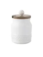 Juliska Juliska Le Panier Sugar Bowl with Wooden Lid – Whitewash