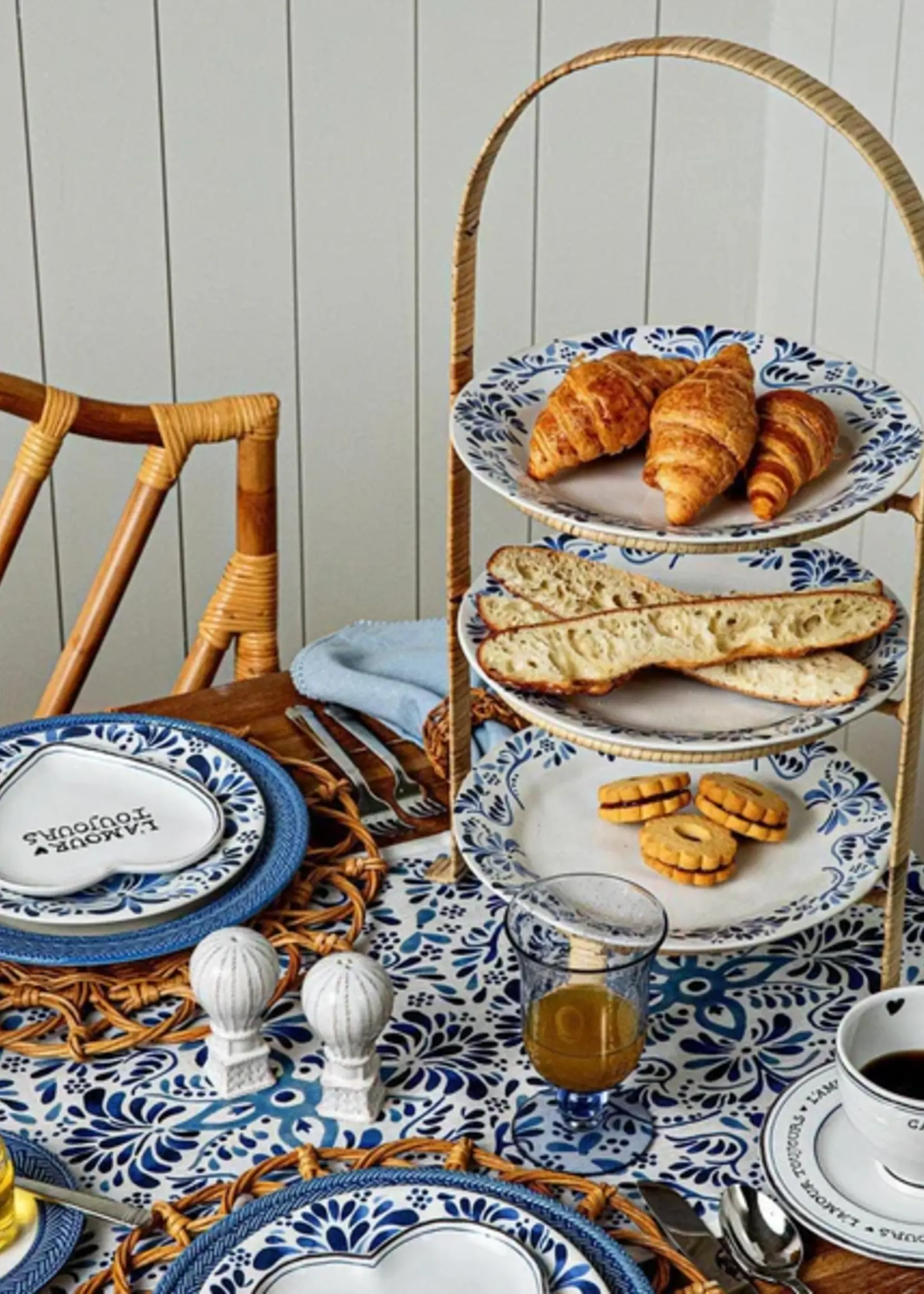 Juliska Juliska Provence Rattan Triple Tiered Server – Whitewash