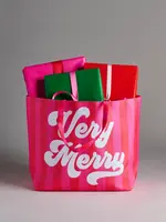 Shiraleah 01-02-144RE VERY MERRY GIFTING TOTE,RED