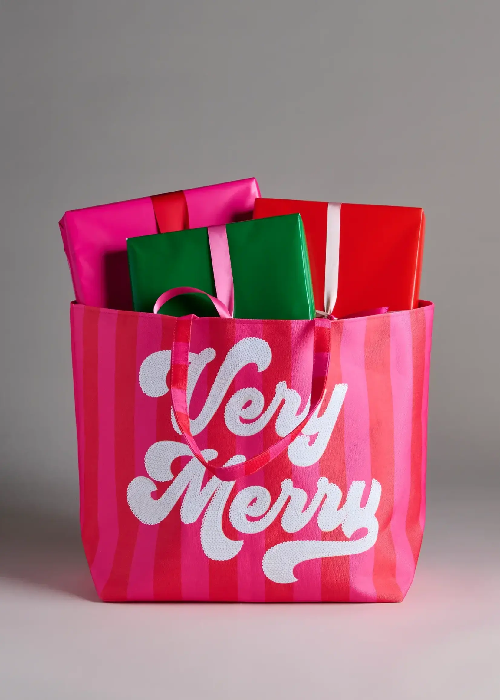 Shiraleah 01-02-144RE VERY MERRY GIFTING TOTE,RED