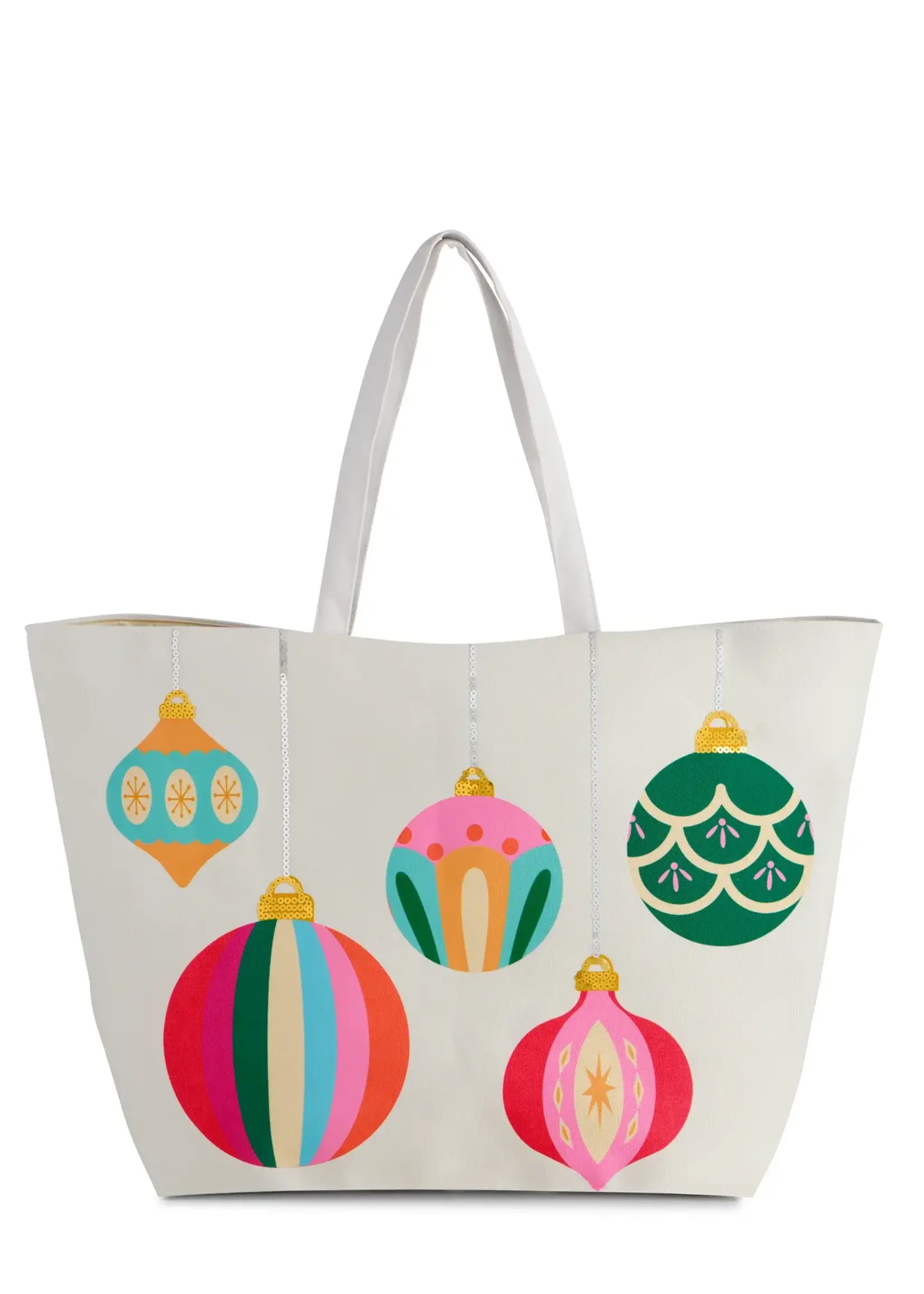Shiraleah 01-02-146IV ORNAMENTS GIFTING TOTE,IVORY