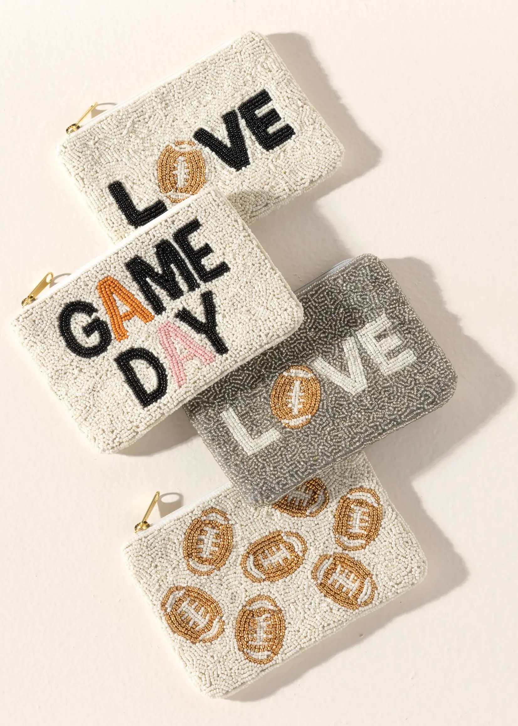 Shiraleah Shiraleah Game Day Collection – Beaded Pouches, Cap & Pillow