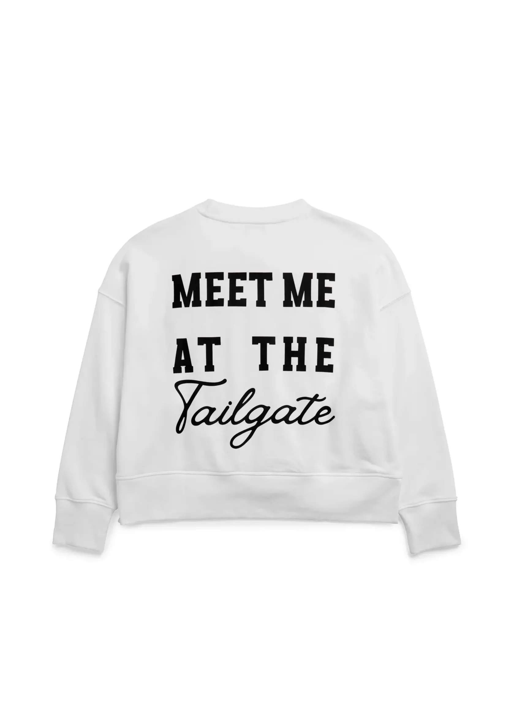 Shiraleah Shiraleah "Tailgate" Relaxed Sweatshirt – White