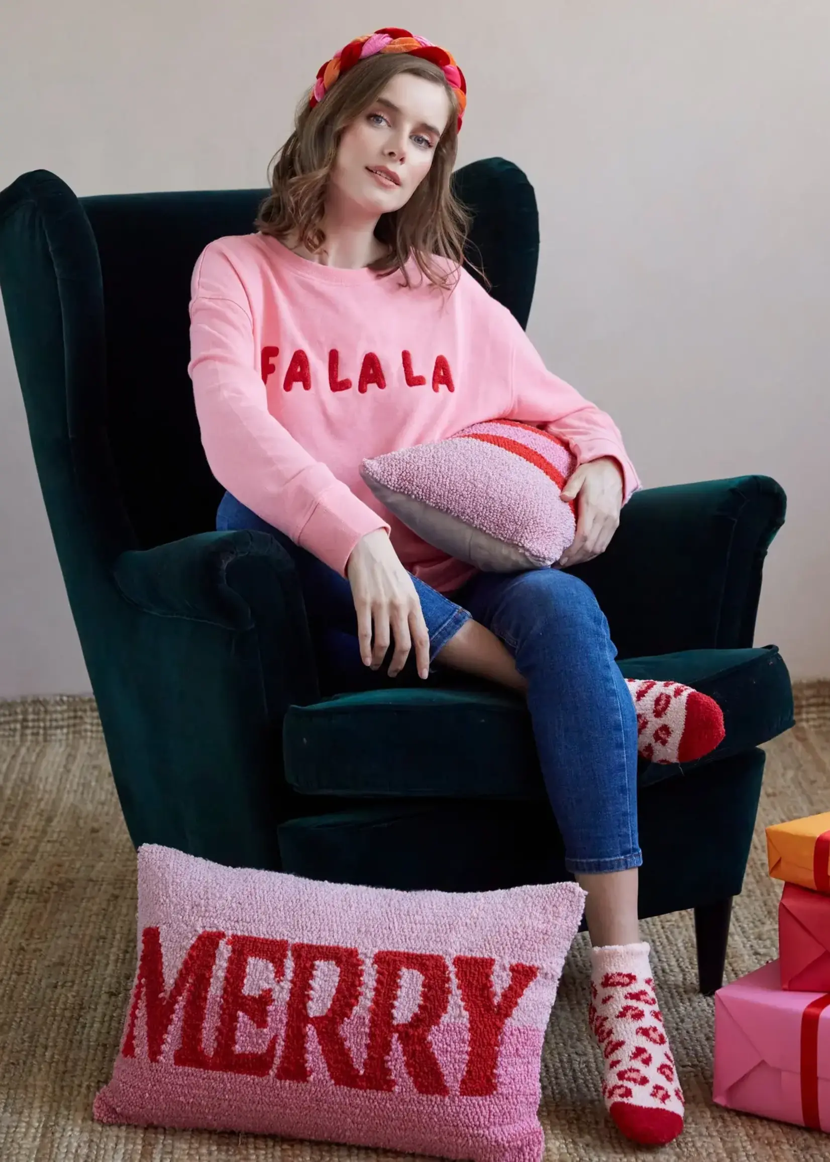 Shiraleah 04-CD-020BBG FA LA LA SWEATERS,BUBB