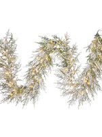 Direct Export 20"X6' NORFOLK FLOCK GARLAND 262812