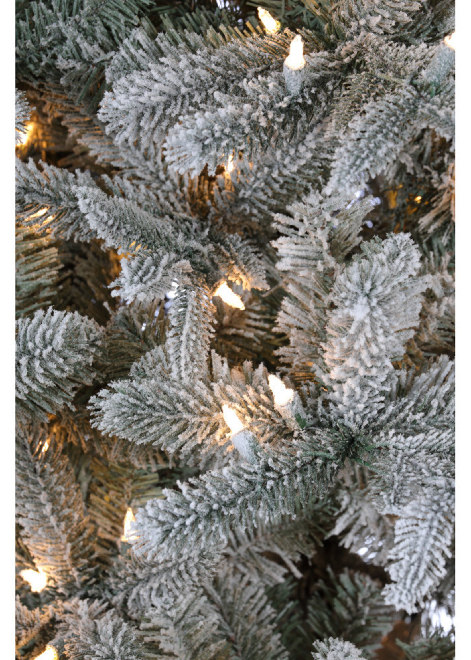 Direct Export 9'X56" DURHAM FLOCKED PINE TREE 249453