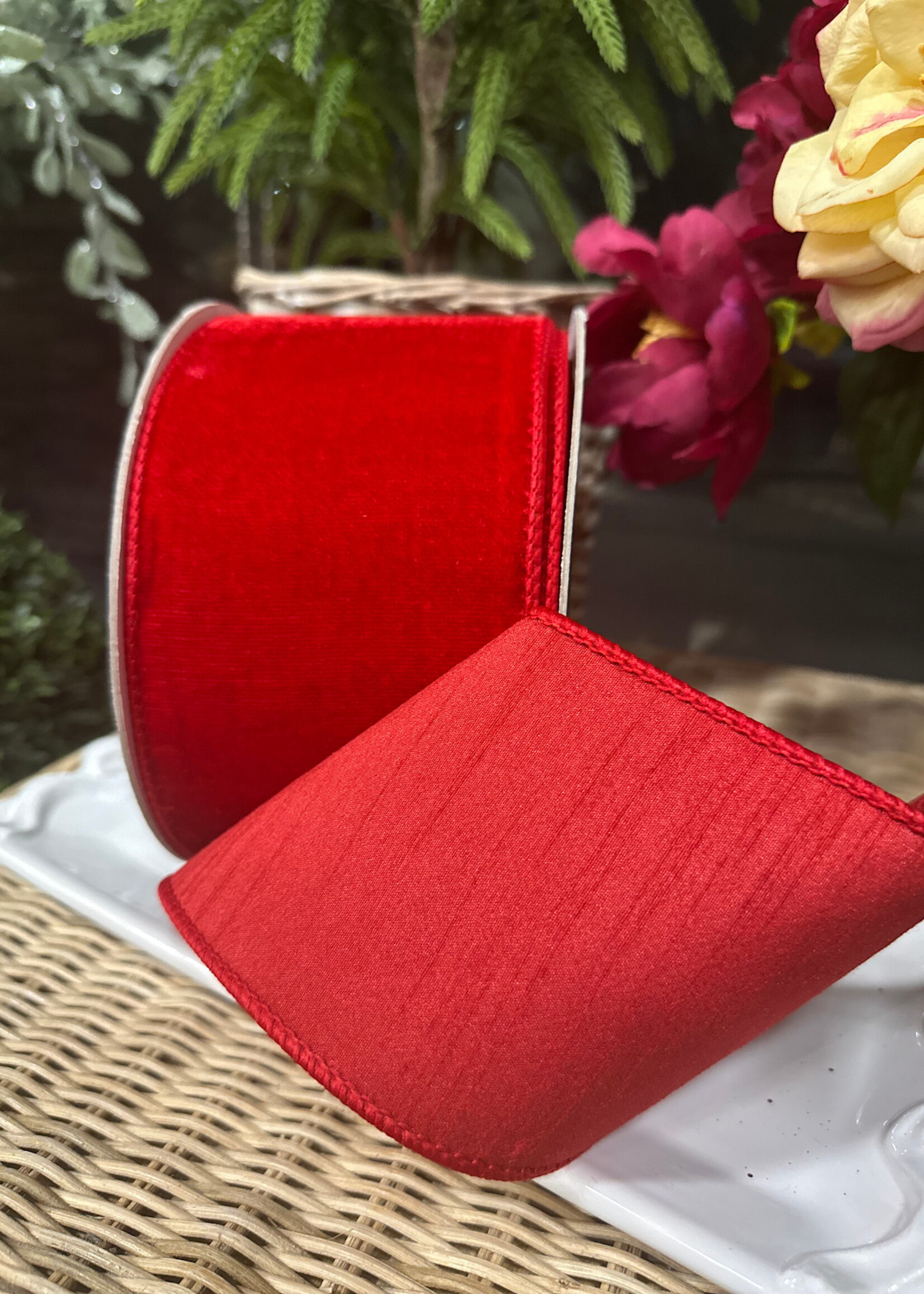 Farrisilk RG804-02 VELVET RED 4"X10YD