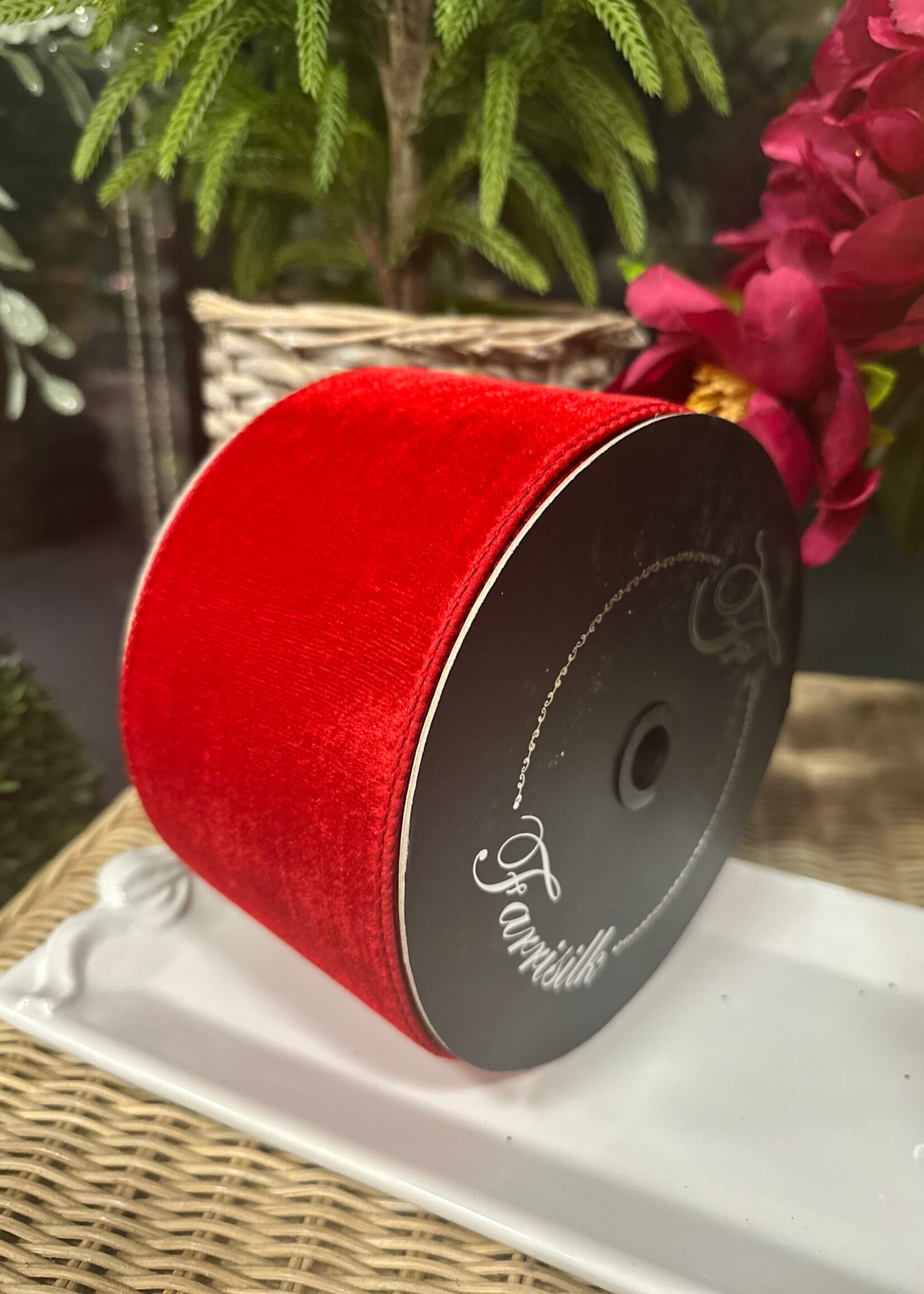 Farrisilk RG804-02 VELVET RED 4"X10YD