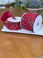 Reliant Ribbon 25690-001-40F	Ribbon – Paisley Velvet Jeweltones Wired Edge, Multi, 2-1/2″×10 Yds