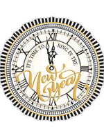 Rosanne Beck Rosanne Beck - Posh Die-Cut Placemat-Handpainted Ring in the New Year Clock (Round) - 078-0270