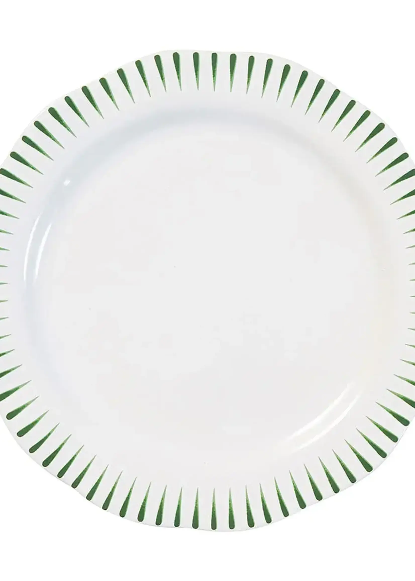 Juliska Juliska - Sitio Stripe Dinner Plate - Basil Sitio Stripe Dinner Plate Basil - STS01/29