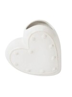 Juliska 4 JA150/W Berry & Thread 6" Heart Vase - Whitewash BT