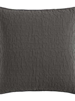 Hi End Accents Porto MatelassÃ© Euro Sham, 27" x 27", Charcoal, 1PC FB1757ES-OS-GY