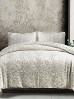 Hi End Accents Porto MatelassÃ© Duvet Cover Set, Queen, Light Taupe, 3PC