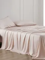 Hi End Accents Eucalyptus Sheet Set, King, Blush, 4PC FB2135SS-KG-BH