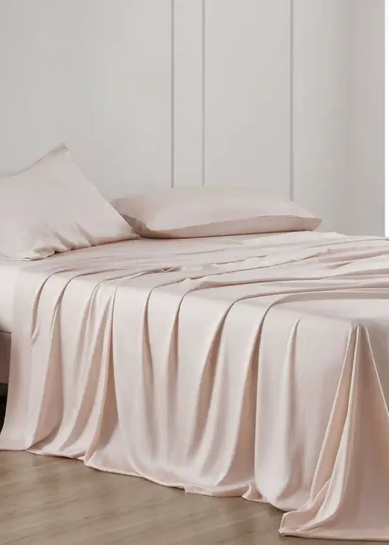 Hi End Accents Eucalyptus Sheet Set, King, Blush, 4PC FB2135SS-KG-BH