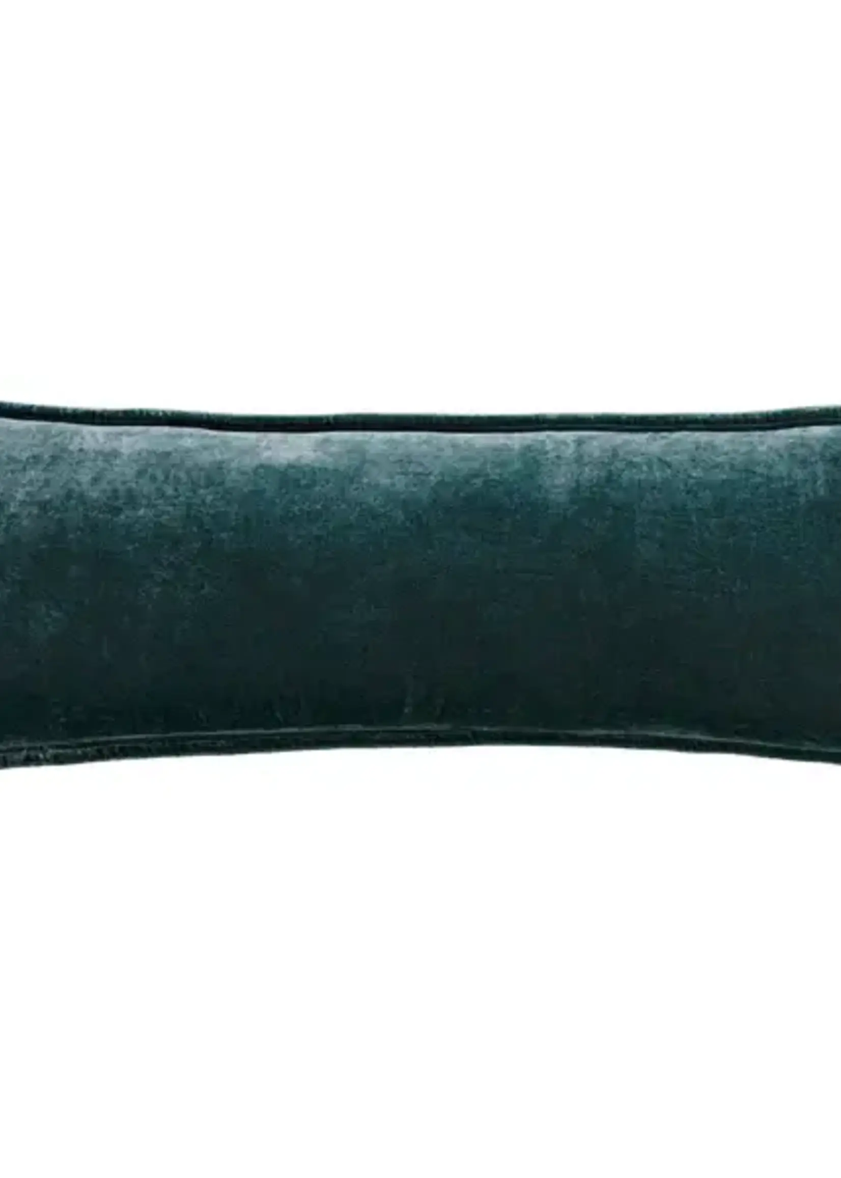 Hi End Accents Stella Faux Silk Velvet Long Lumbar Pillow, 14" x 42", Storm Blue, 1PC FB6800P9-OS-SU