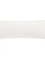 Hi End Accents Stella Faux Silk Velvet Long Lumbar Pillow, 14" x 42", Stone, 1PC FB6800P9-OS-ST