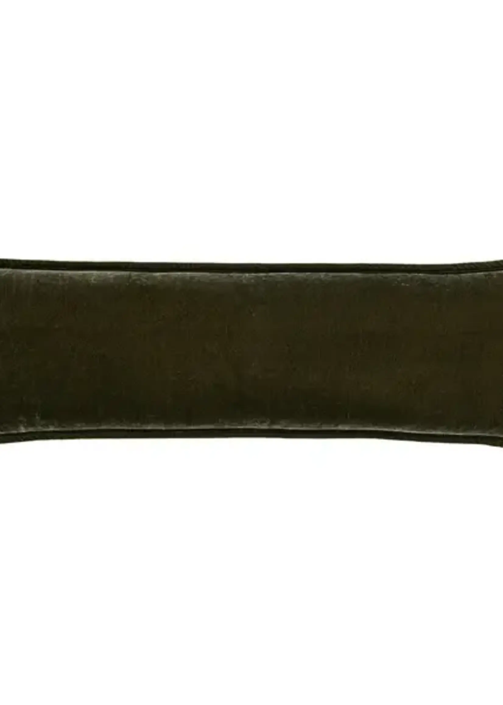 Hi End Accents Stella Faux Silk Velvet Long Lumbar Pillow, 14" x 42", Fern Green, 1PC FB6800P9-OS-FG