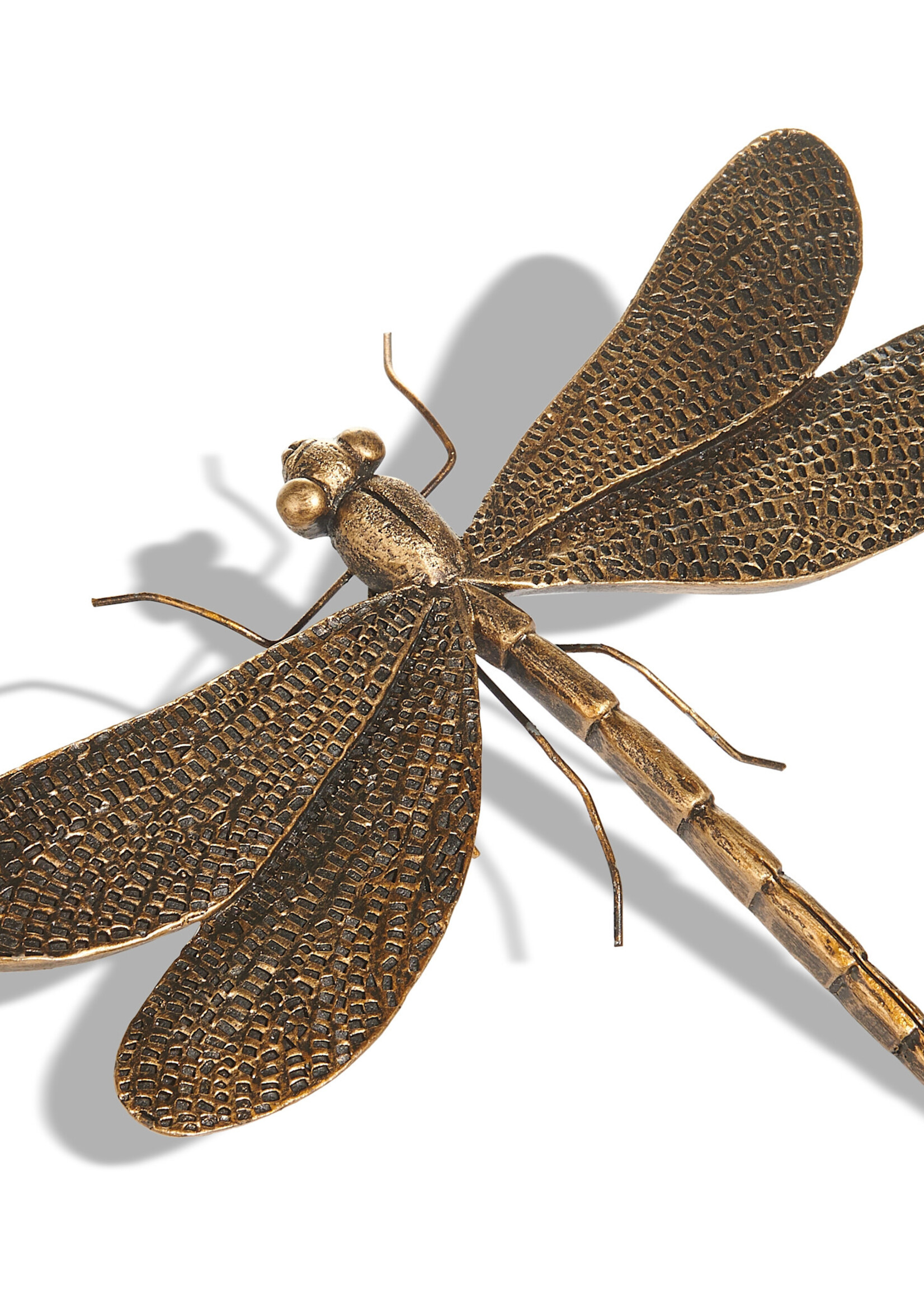 RAZ Imports RAZ Imports - 6.75" Antique Gold Dragonfly - 4611351