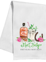 Rosanne Beck 016 1261 Kitchen Towel-Handpainted Mint Julep First Place Mint-ality