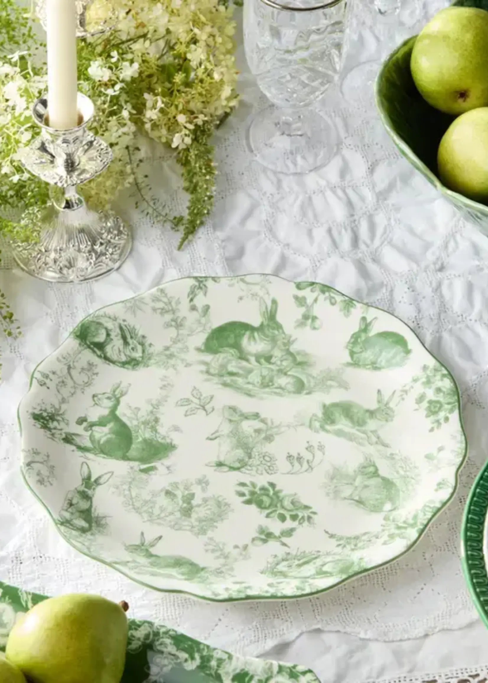 Certified International Le Jardin Round Platter 13 in