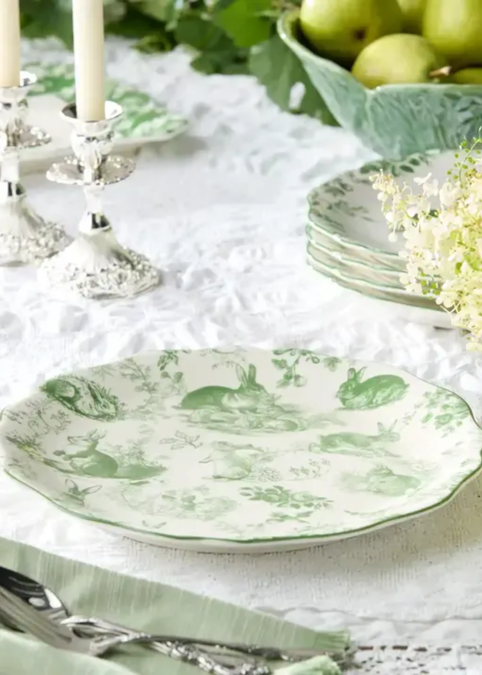 Certified International Le Jardin Round Platter 13 in