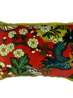 Signature Pillows SCHUMACHER CHIANG MAI DRAGON VELVET LACQUER 16X24