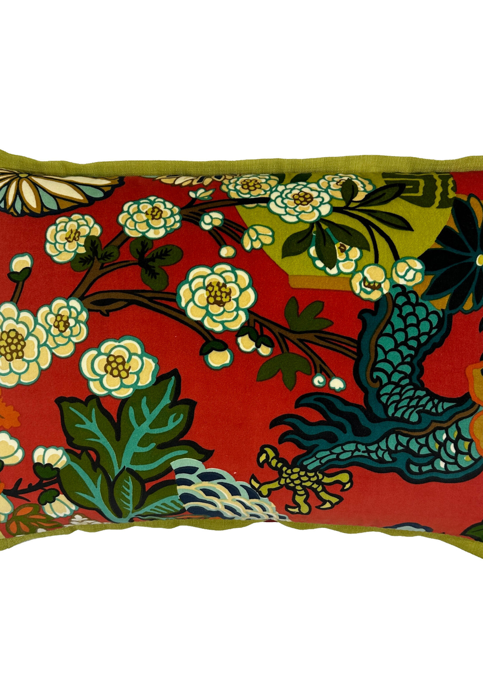 Signature Pillows SCHUMACHER CHIANG MAI DRAGON VELVET LACQUER 16X24