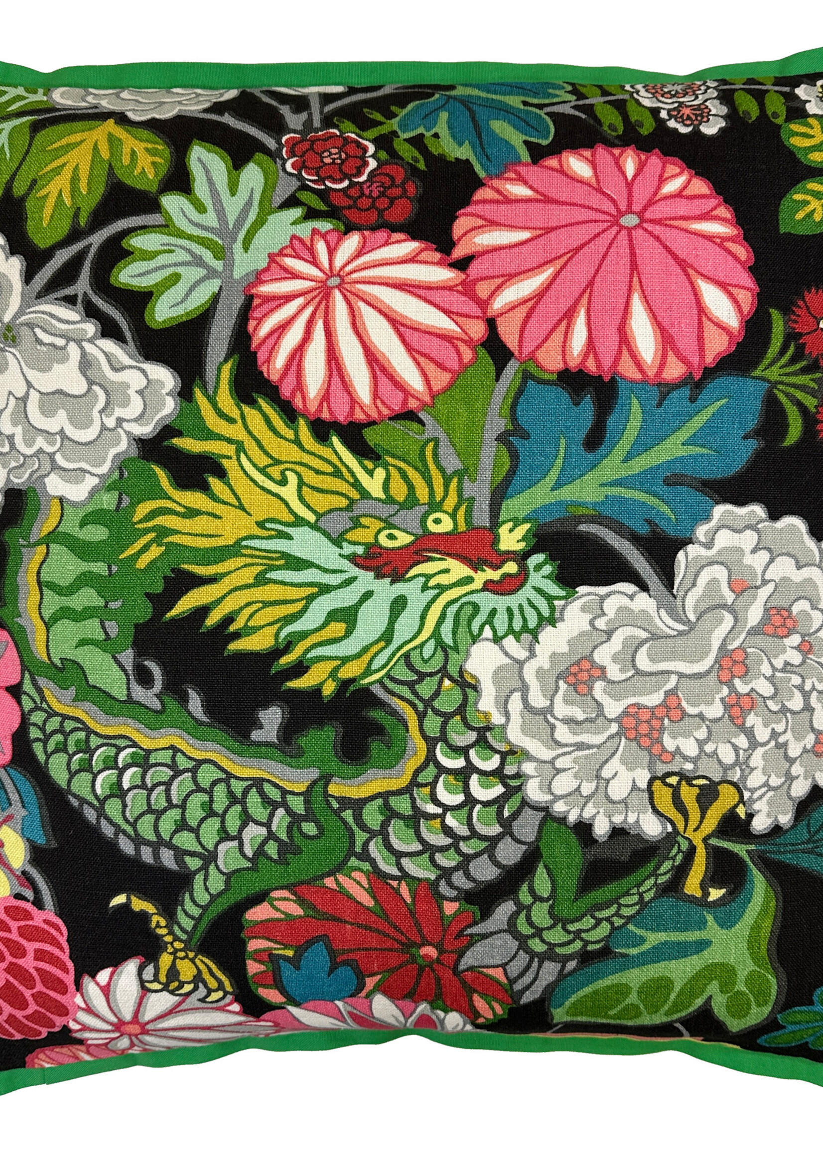 Signature Pillows SCHUMACHER CHIANG MAI DRAGON EBONY 24