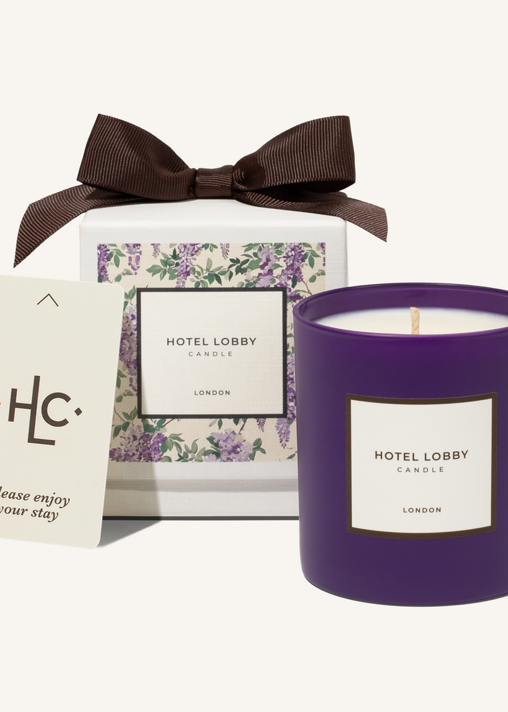 Hotel Lobby Candle London - Luxury Soy Lavender Candle - 9.75 oz