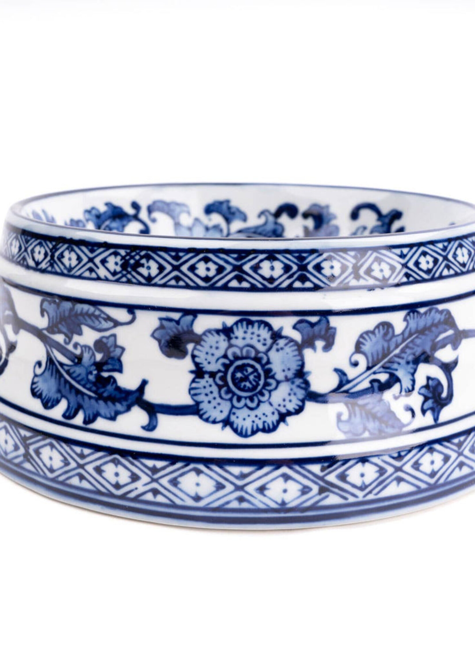 8 Oak Lane Large Dog Bowl | Blue Chinoiserie