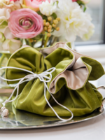 Arte Italica ACJBVP  Jewelry Blossom Pouch, Velvet Pear