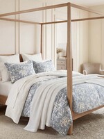 Hi End Accents Genoa Duvet Cover Set, King, Vintage Blue, 3PC  HE2546DS-KG-BL